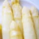 White asparagus has a tougher peel than its green counterpart, but they’re easy to snap, notes Saveur magazine. So you may want to peel them by laying them flat on your countertop. The plus to these is that you don’t have to worry about them turning a dull green, meaning you can make them as tender as you’d like, notes The New York Times. Peak season price: $4.99 per pound Off-peak price: $5.99 per pound Photo Credit: dizznbonn