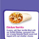 Chicken burrito fans will love this one, which costs only 99 cents and comes loaded with seasoned rice, avocado ranch sauce and cheddar cheese. It’s only an hour after lunch, but I am already willing to declare it Fourth Meal time and grab one of these. Calories: 440 Calories per penny: 4.4 Photo Credit: Taco Bell