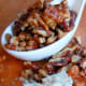 Almonds, walnuts, pecans and other nuts are a source of healthy fats and add a crunch to your average salad. But you may want to steer clear of glazed nuts, like candied walnuts found on some Asian-style salads. They’re covered in sugar and can add a lot of unnecessary calories and carbs to your plate. Photo Credit: twohelmetscooking