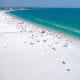 Siesta Key, off the coast of Sarasota, offers packed white sand and beautiful sunsets.