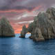 El Arco de Cabo San Lucas (pictured) is the extreme southern end of the Baja California peninsula, and is where the Gulf of Mexico meets the Pacific Ocean.