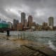 = Rise in sea levels in world's oceans since 1900.&nbsp;The rise in sea levels are expected to reach 1.2 meters in this century. (These are the U.S. cities most at risk.)