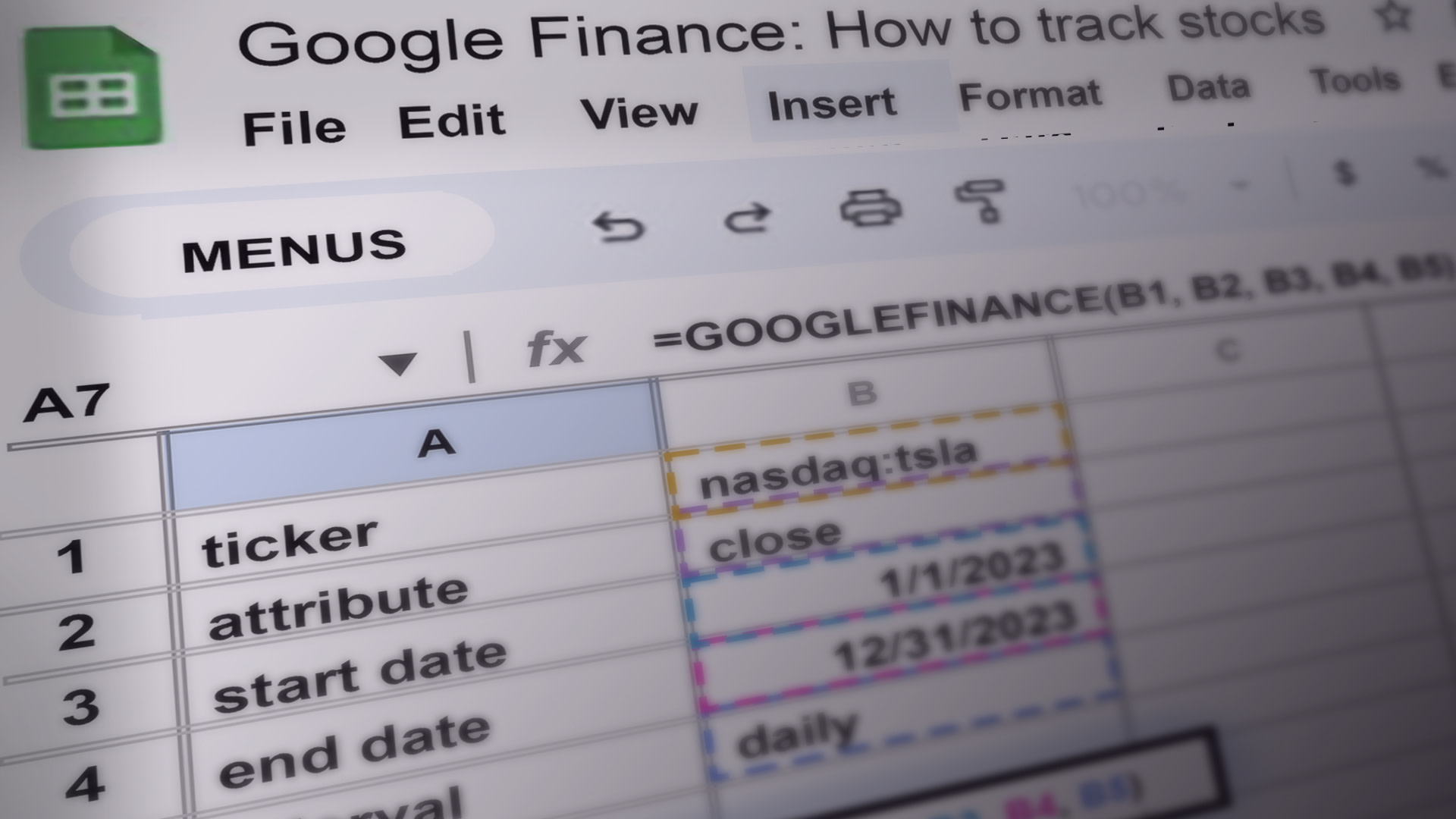 How to track stocks from Google Finance in Google Sheets - TheStreet