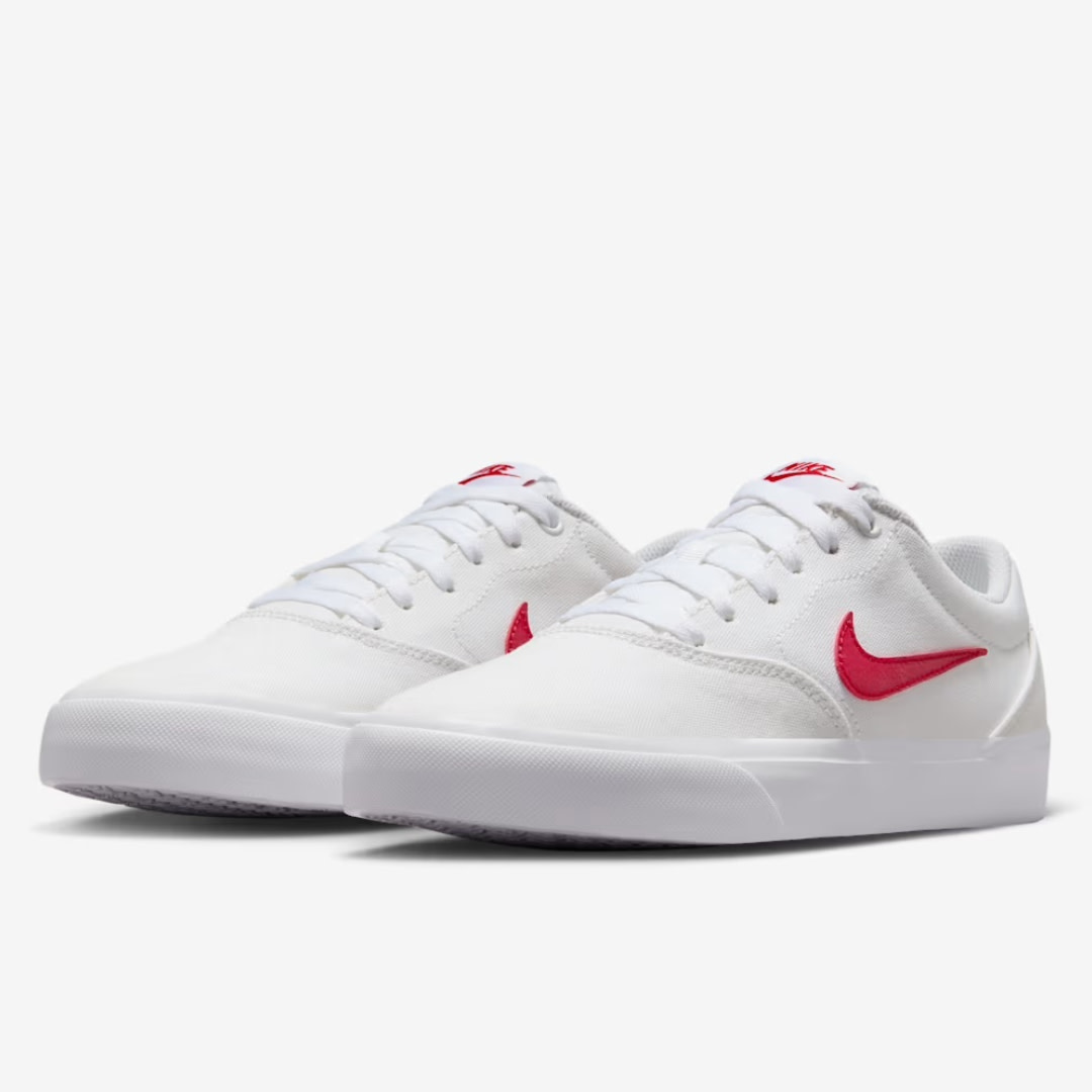 nike charge shoes white red