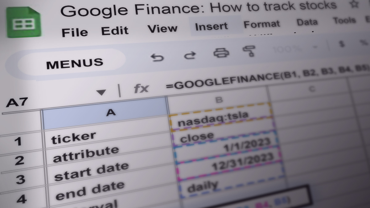 How to track stocks from Google Finance in Google Sheets - TheStreet