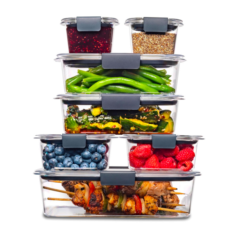 Rubbermaid Brilliance 6-Piece Clear Food Storage Container Set