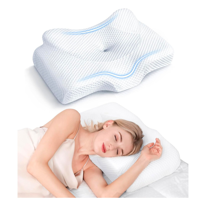 GameON Memory Foam Neck & Lumbar Pillow Set