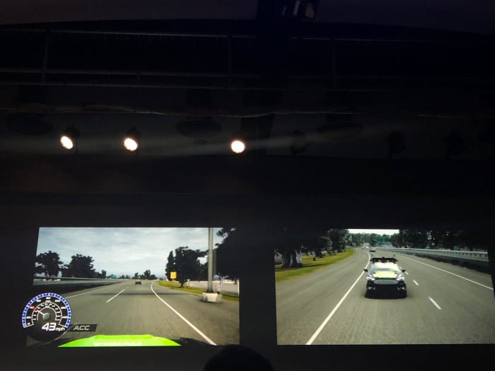 An example of simulated driving from Nvidia.
