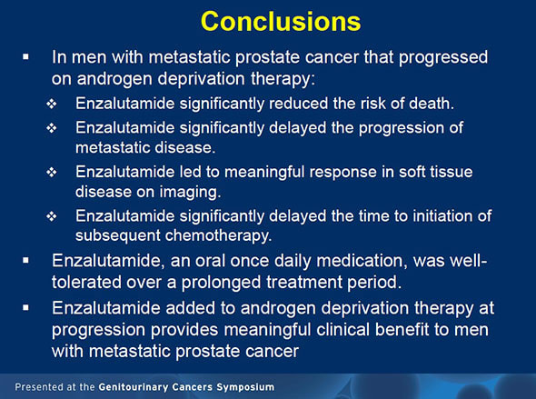 Medivation First Look At Xtandi PreChemo Prostate Cancer