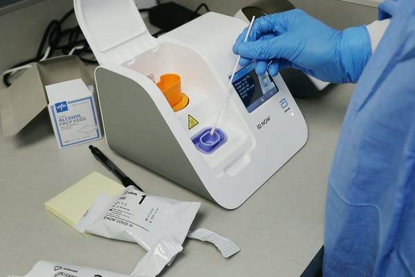 Currently, rapid tests that take about 15 minutes to process are a quick and easy way to diagnose COVID-19 infections, but there are concerns about accuracy. AP Photo/Carlos Osorio
