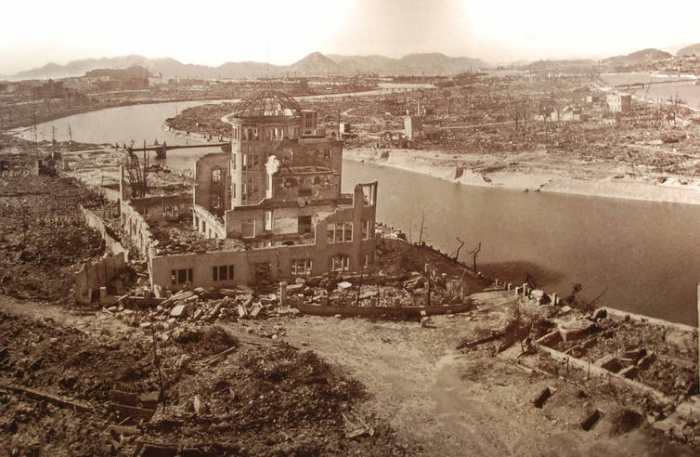 The Hiroshima Prefecture Industrial Promotion Hall after the blast. Maarten Heerlien/Flickr, CC BY-SA