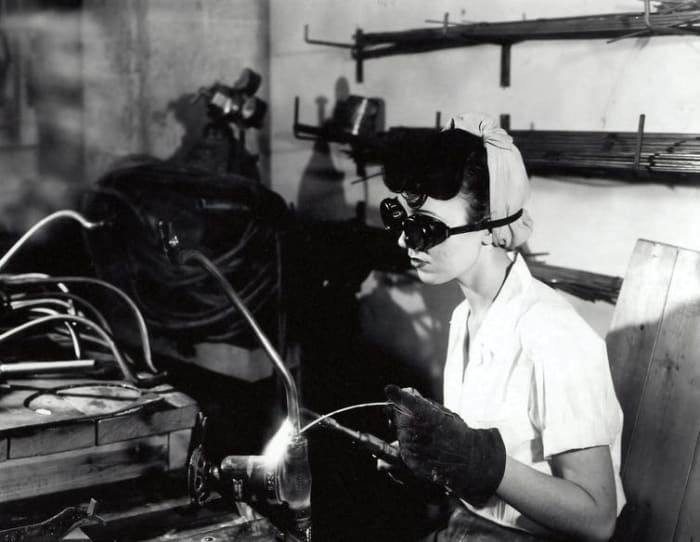 Many manufacturing jobs created by World War II were lost when the war ended. Photo by Science in HD on Unsplash