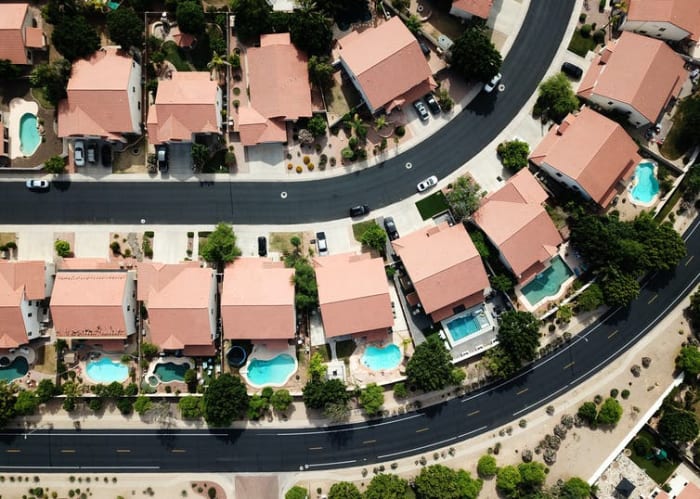 Suburban housing development in Arizona. Photo by Avi Waxman for Unsplash