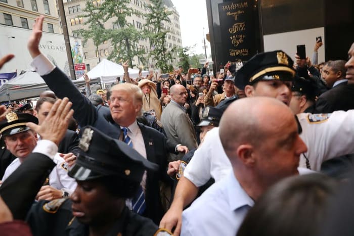 Trump lived on Fifth Avenue in Manhattan but was never really accepted into New York high society. Spencer Platt/Getty Images