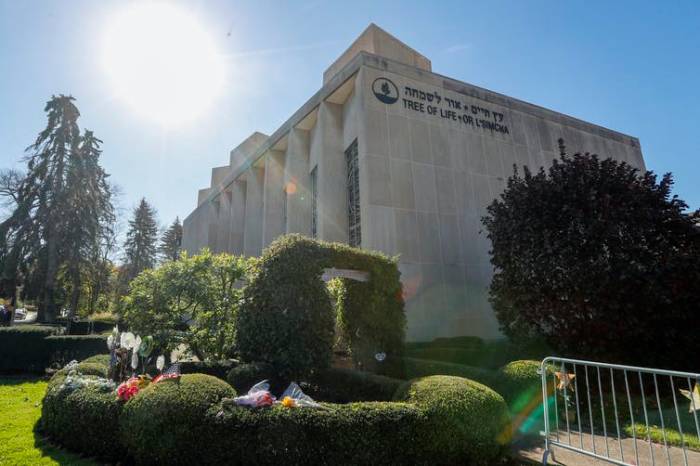 The shooter in the Tree of Life Synagogue massacre in Pittsburgh in 2018 posted hate speech on the alternative social media platform Gab. AP Photo/Keith Srakocic