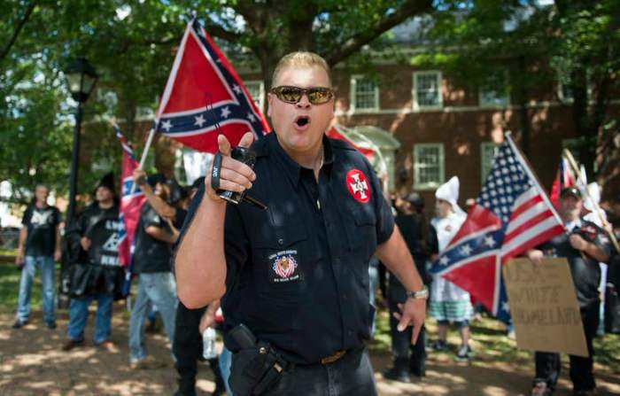 Parler has become a haven for overt white supremacists and anti-Semites. ANDREW CABALLERO-REYNOLDS/AFP via Getty Images