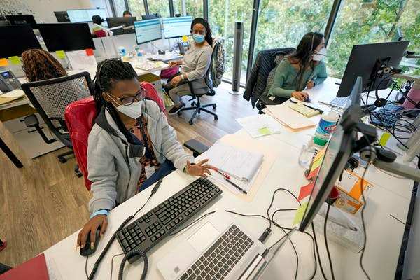 Counties have hired more contact tracers trained to conduct interviews, but the rising case numbers and amount of time required for each case have overwhelmed them. AP Photo/David J. Phillip