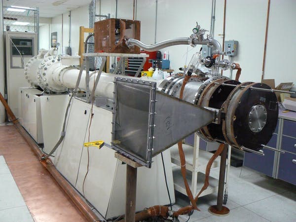 This high-power microwave generator built in the Soviet Union continues to operate in Edl Schamiloglu’s lab at the University of New Mexico. Edl Schamiloglu, University of New Mexico, CC BY-ND