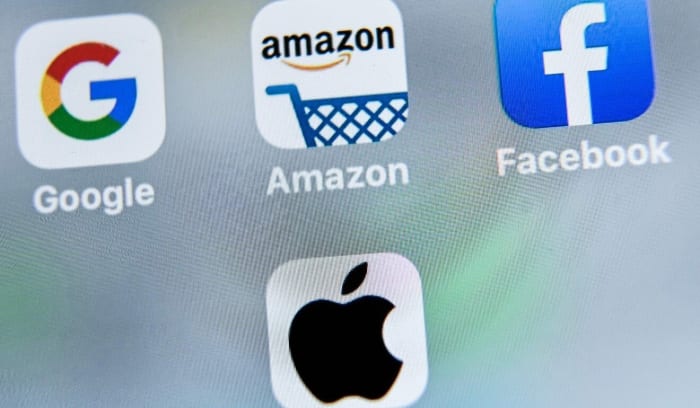 The CEOs of Facebook, Amazon, Google and Apple have had to rebut a range of accusations from US lawmakers this year that they have stifled competition. Photo: AFP