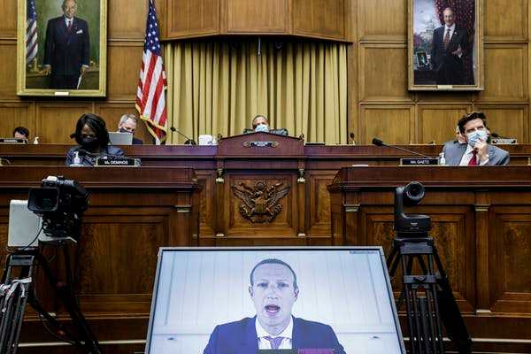 Lawmakers have been increasingly grilling tech companies like Facebook in recent years. Graeme Jennings/Washington Examiner via AP