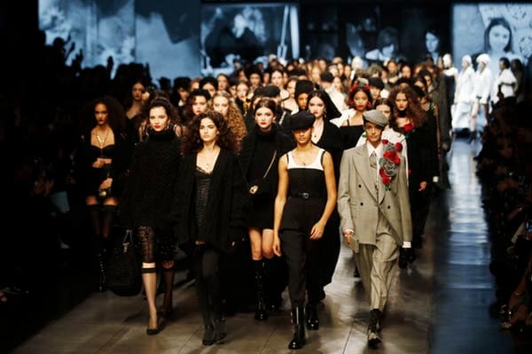Milan’s Fashion Week drew models, designers and other fashion professionals from around the world, even in late February 2020. AP Photo/Antonio Calanni