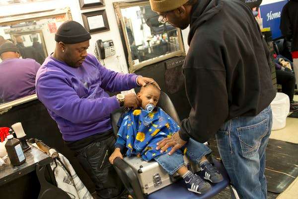 A barber shop in Ferguson, Missouri. Andrew Lichtenstein/Corbis via Getty Images