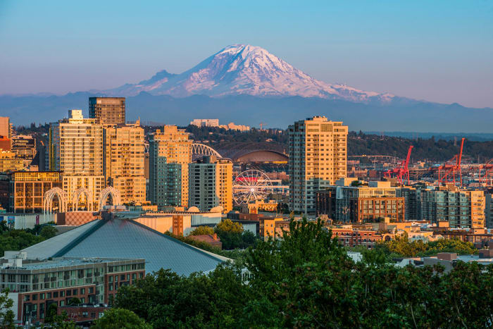 seattle, washington, mt rainier