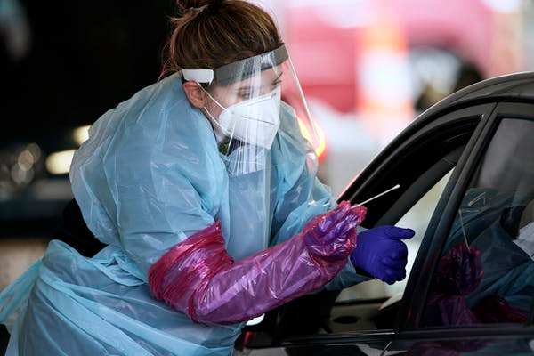 Swab tests can tell people if they are currently infected with the coronavirus. AP Photo/Nati Harnik