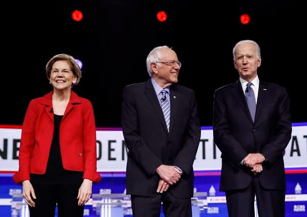 Democratic presidential candidate Joe Biden (right) has supported policies that would limit greenhouse gases and set the U.S. economy on a path to a low-carbon future. (AP Photo/Matt Rourke)