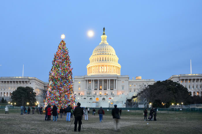 Washington DC capitol christmas sh