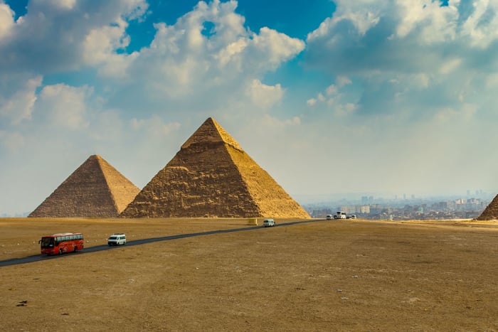 5 Pyramids of Cairo Cairo Egypt Juan A. Valino Garcia: Shutterstock
