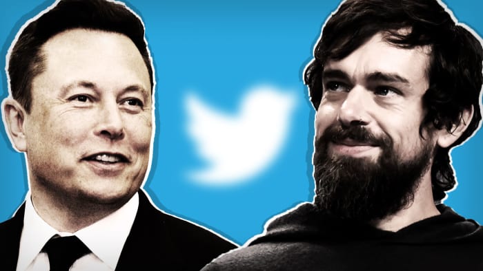 Elon Musk Jack Dorsey Twitter Lead JS