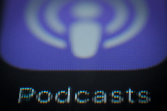 Apple started automatically installing a podcast app on its iPhones in 2014. Photo by Jaap Arriens/NurPhoto via Getty Images