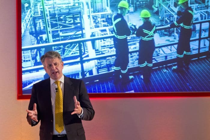 After the ruling, Shell CEO Ben van Beurden wrote on LinkedIn that his company would accelerate its emissions reduction strategy, but ‘for a long time to come we expect to continue providing energy in the form of oil and gas.’ Justin Tallis/AFP via Getty Images