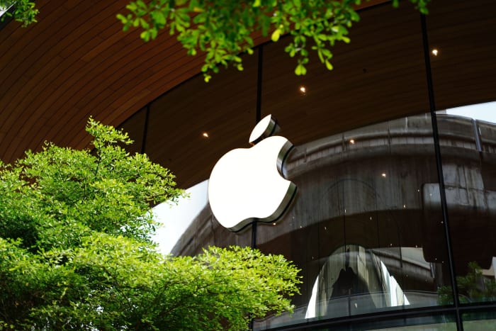 Figure 1: Apple logo in a store.