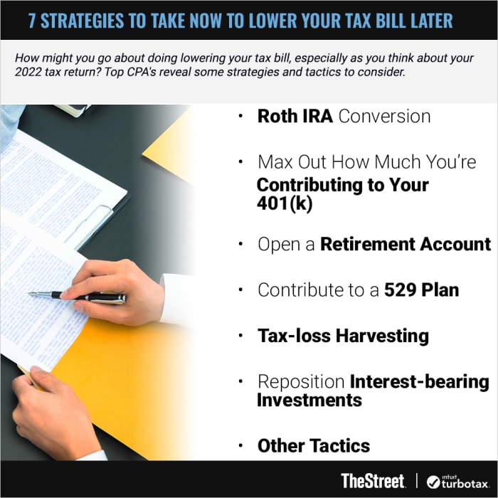 Graphic: 7 Strategies to Take Now to Lower Your Tax Bill Later