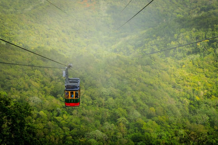 14 Cable car cabin on Mount Isabel de Torres, Puerto Plata, Dominican Republic sh