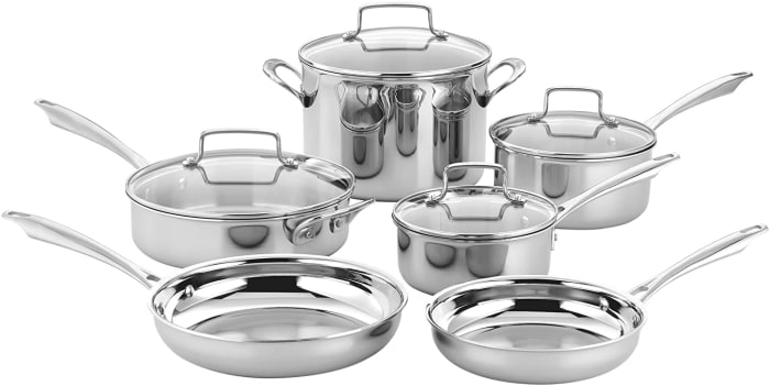 cuisinart 10 piece cookware set