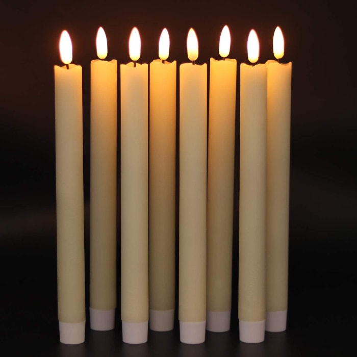 flickering candles