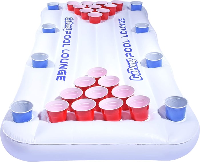 beer pong floating lounge chair