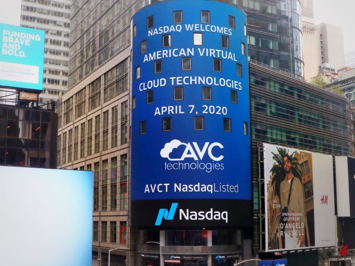 Figure 2: American Virtual Cloud Technologies is an Atlanta-based company with a market cap of $20 million.