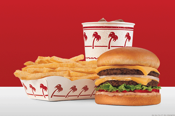 Delicious Burgers, Fries, and a Drink From In-N-Out 
