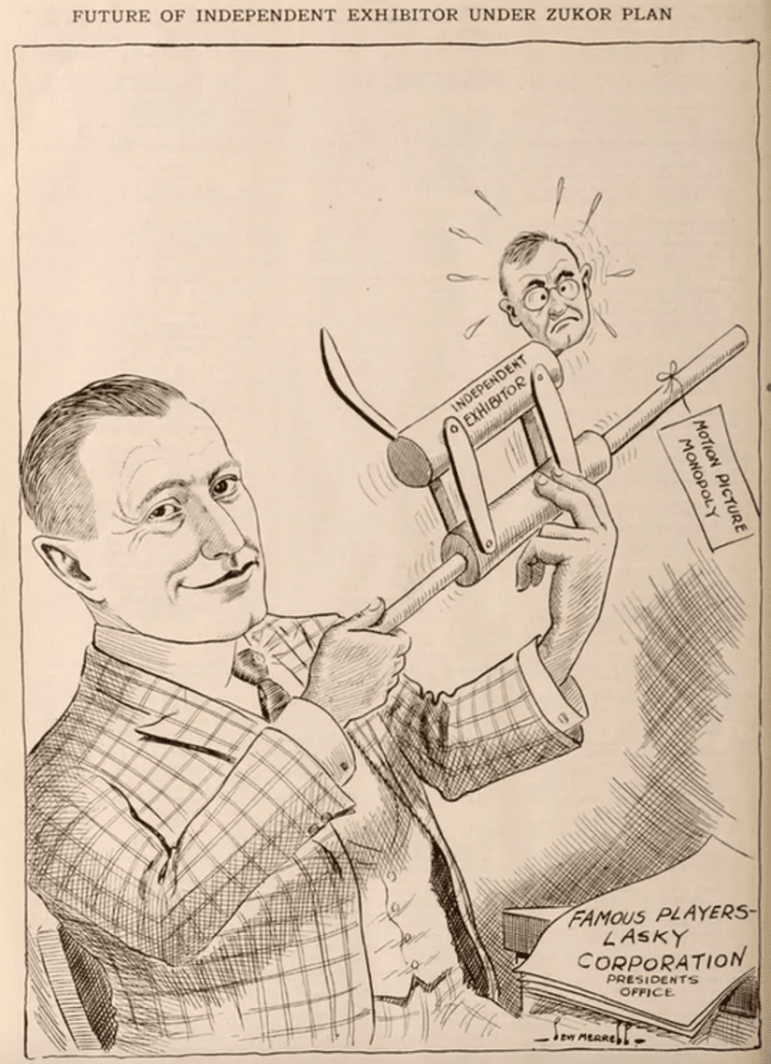 Adolph Zukor and his Wall Street backers sought to monopolize access to audiences. Internet Archive