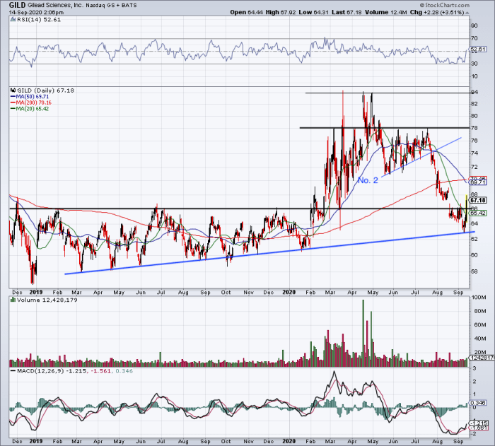 Buy Gilead on Immunomedics Deal? Let's Look at the Charts TheStreet