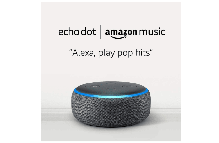 Echo Dot (3-го поколения) с 6-месячной подпиской на Amazon Music Unlimited