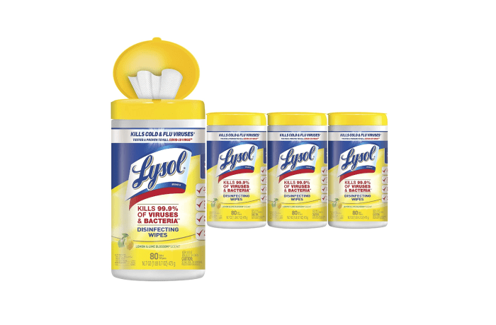Lysol disinfectant wipes