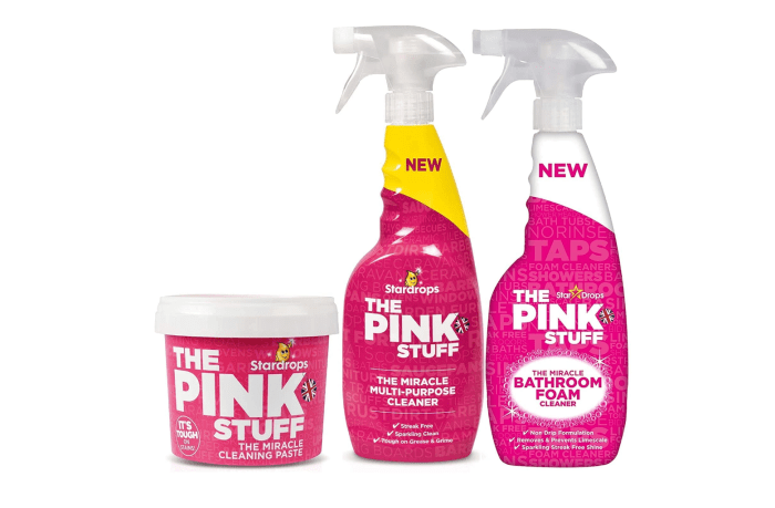The Pink Stuff Bathroom Cleaner Paste, Spray & Foam