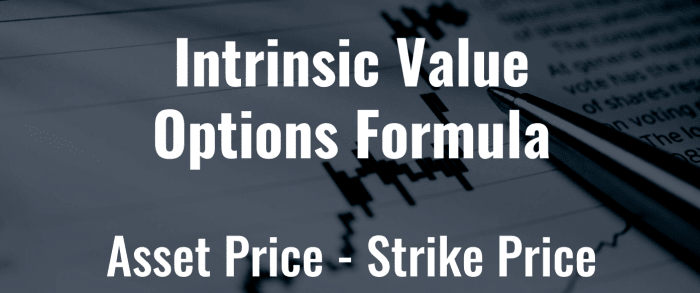 Calculating the intrinsic value of an option is easy.
