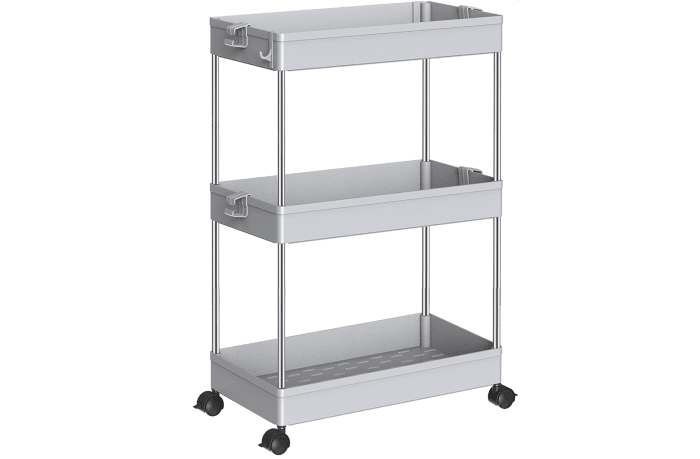 SPACEKEEPER 3-Tier Rolling Storage Cart