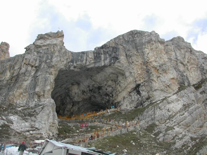 acceso a la cueva de Shri Amarnath